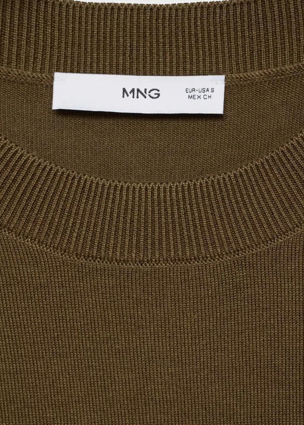 Khaki Silk-Blend Knitted Sweater, , large image number 5