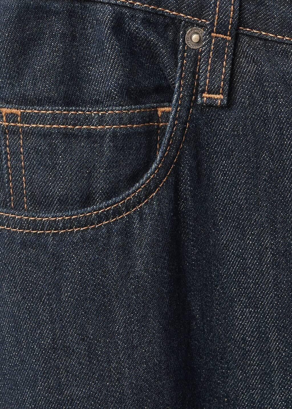 Blue High-Rise Wideleg Jeans Rinse Wash, , large image number 5