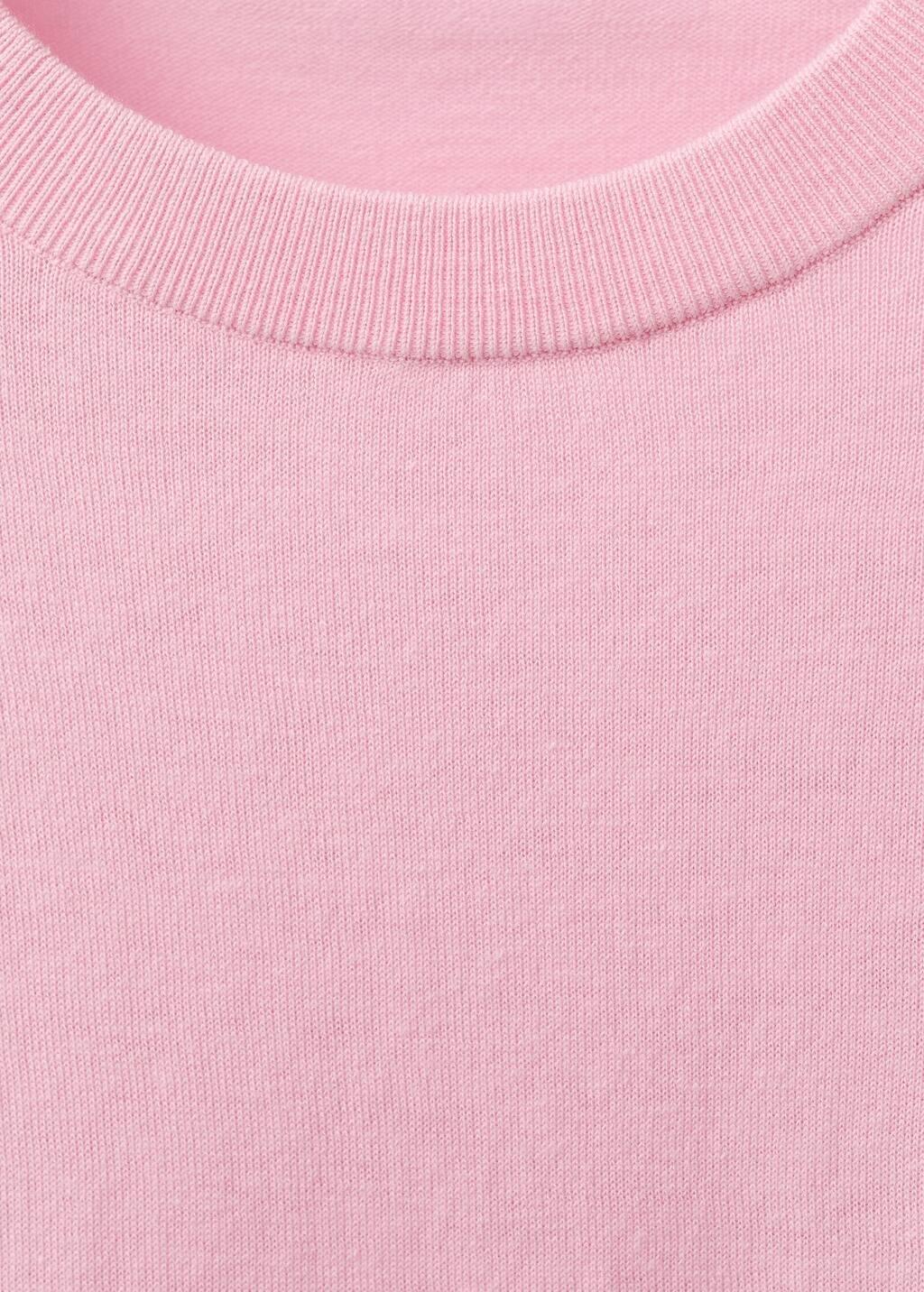 Pink Wool-Blend Round-Neck Sweater, , large image number 2