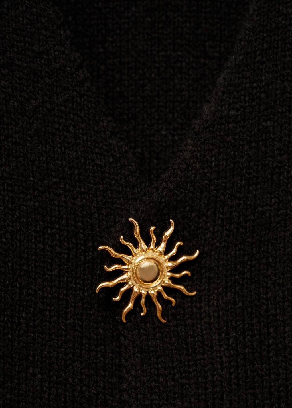 Black Casual Knitted Jacket, , large image number 2
