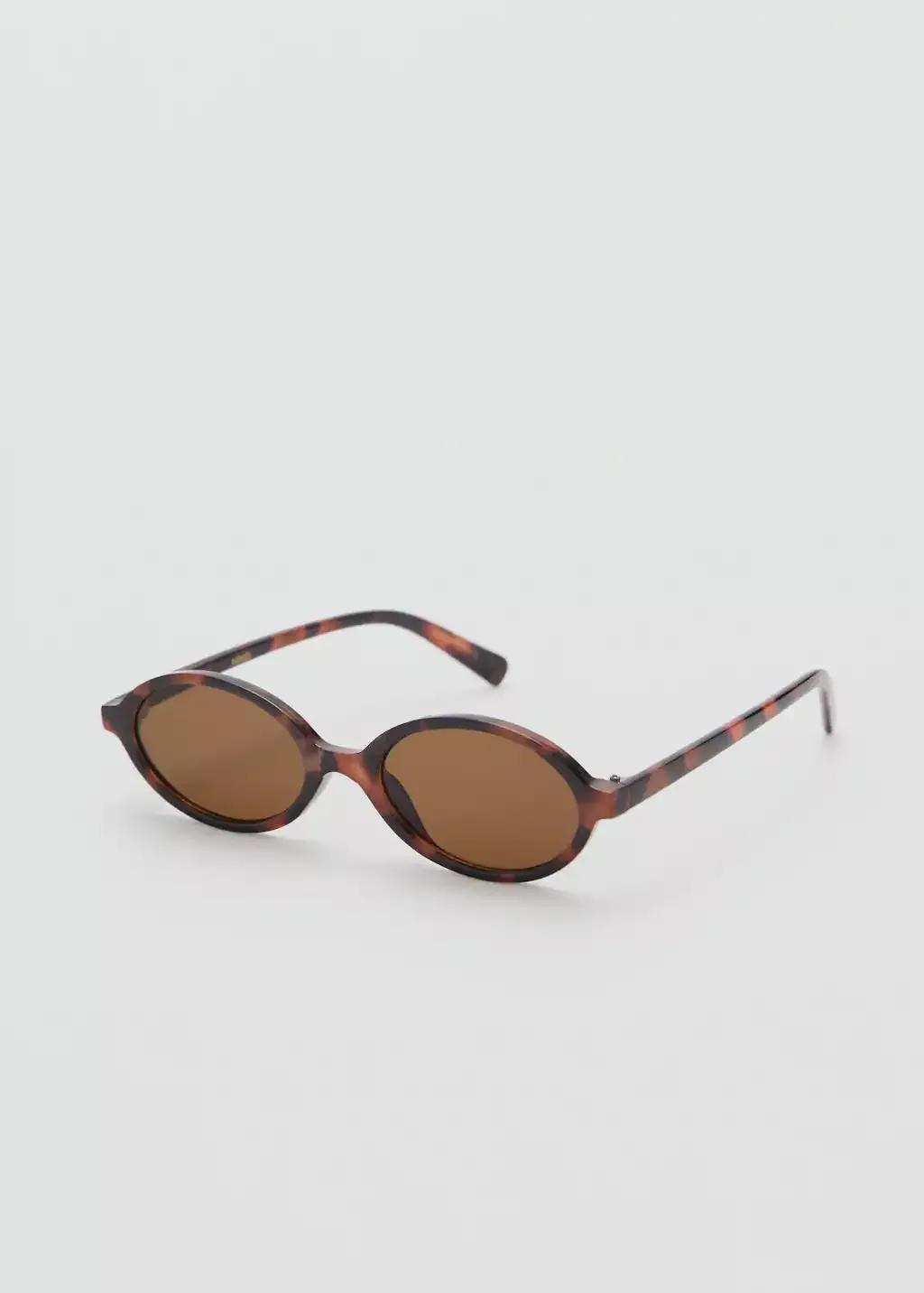 Brown Oval Sunglasses, , medium