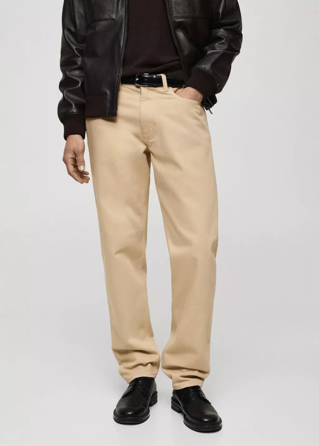 LIGHT BEIGE Bob regular-fit jeans, , large image number 0