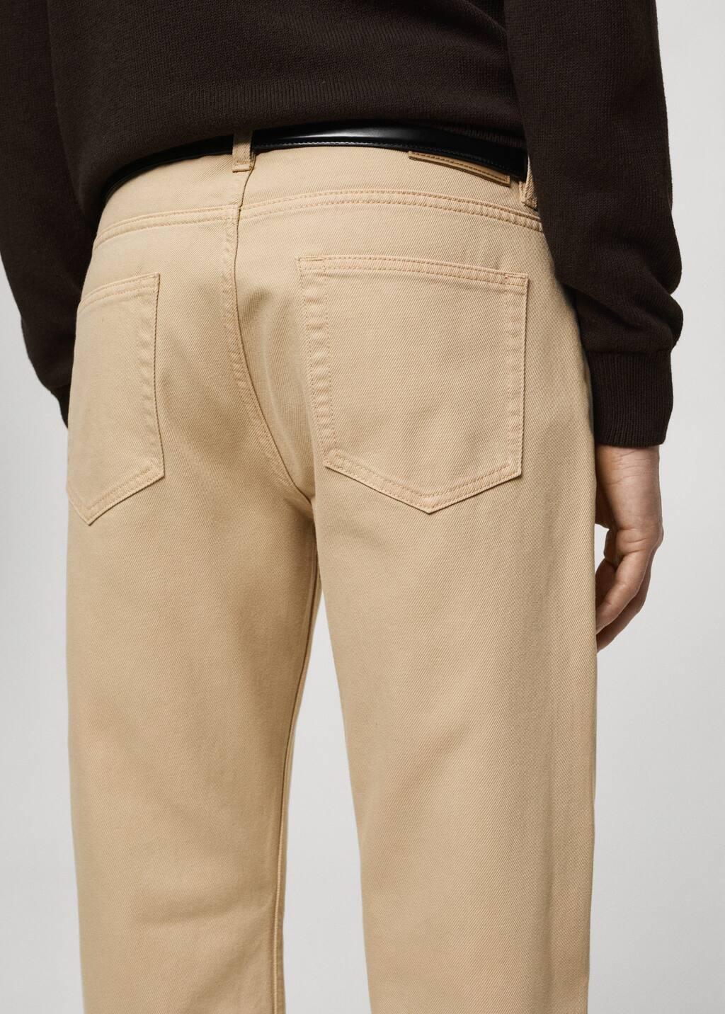 LIGHT BEIGE Bob regular-fit jeans, , large image number 4