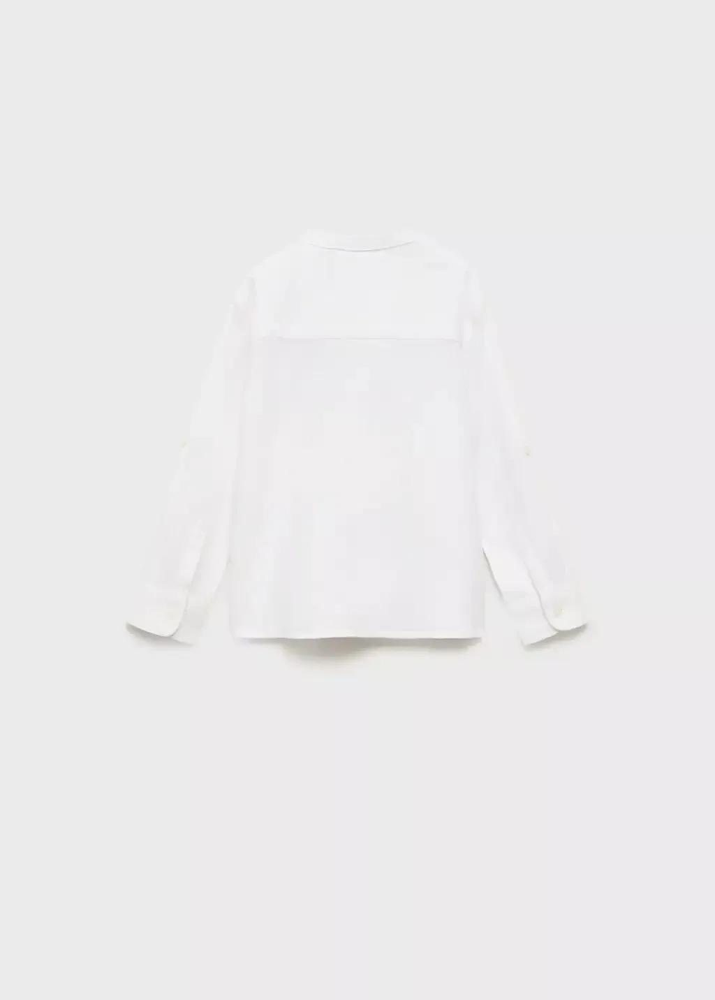 White Slim-Fit Textured Shirt, Baby Boy, , large image number 1