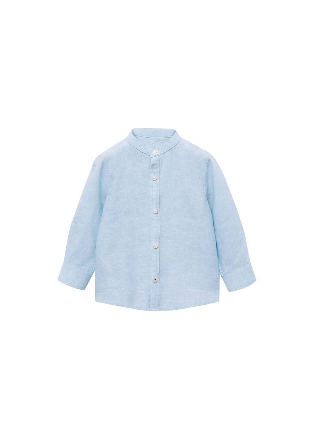 Blue Lt Pastel Slim-Fit Textured Shirt, Baby Boy, , large image number 3