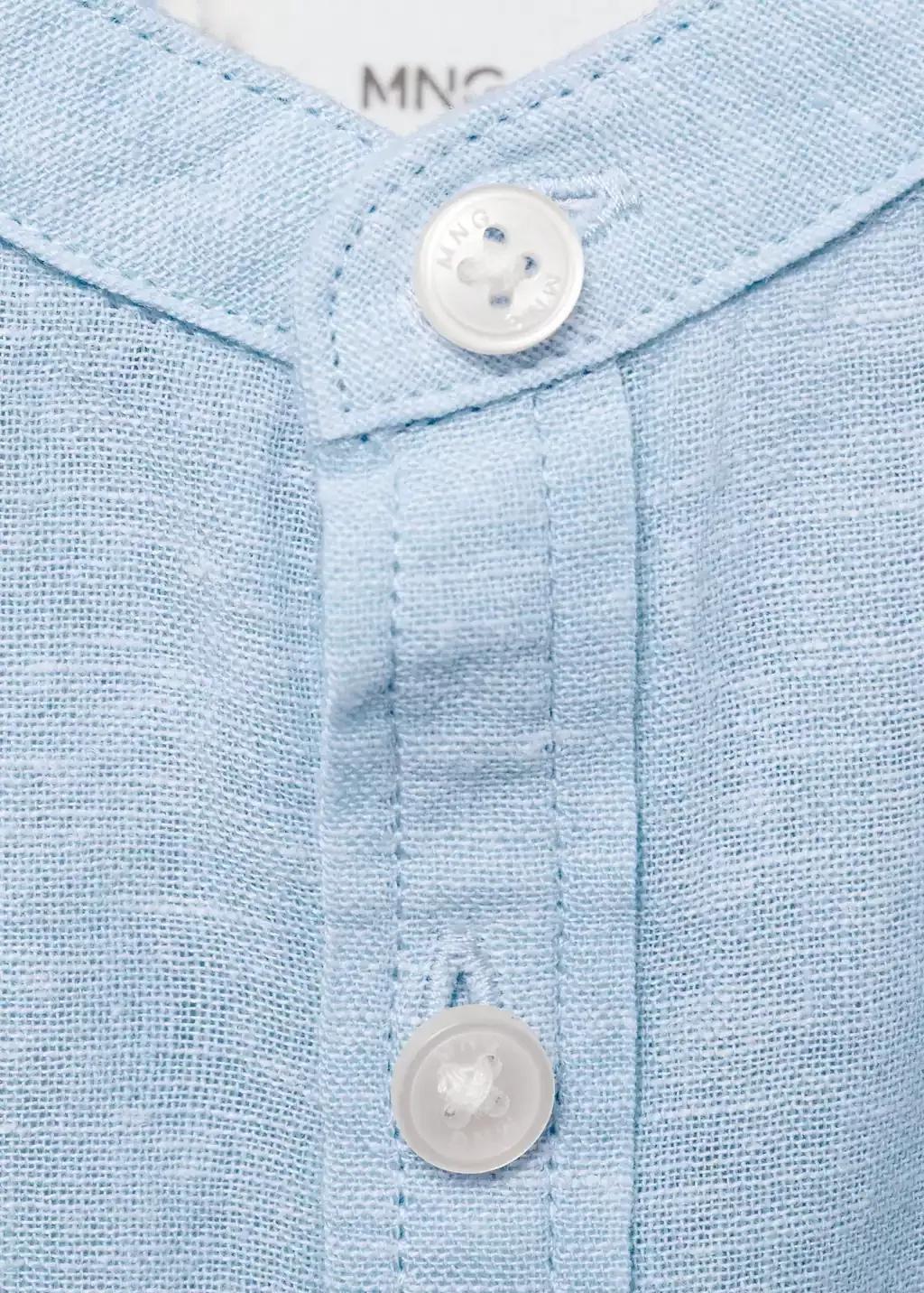 Blue Lt Pastel Slim-Fit Textured Shirt, Baby Boy, , large image number 4
