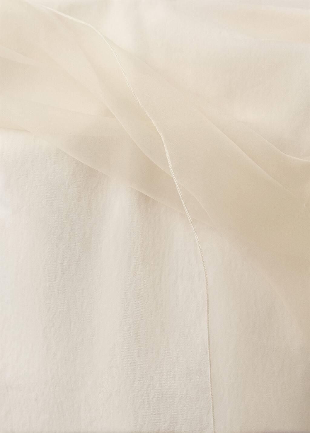 Beige Short Chiffon Combined Dress, , large image number 2