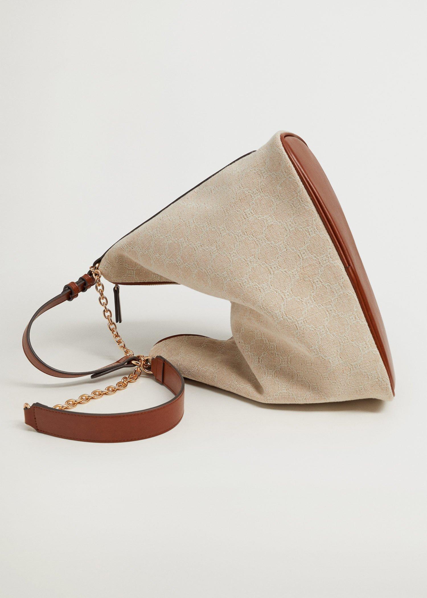 Natural White Jacquard Bucket Bag, Women, , large image number 0