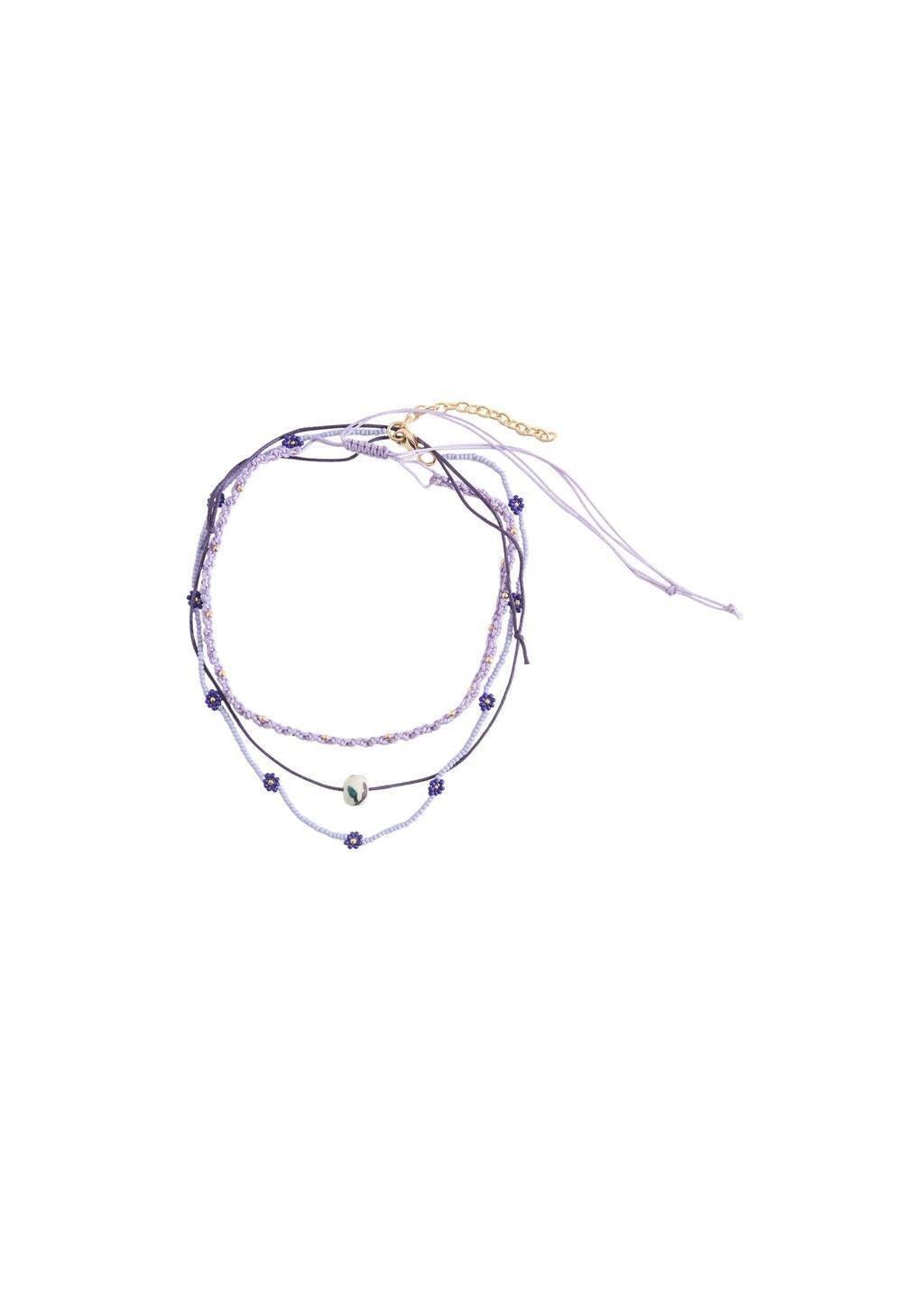 Purple Lt Pastel Mixed Bead Necklace, Kids Girl, Light-Pastel Purple, large image number 3