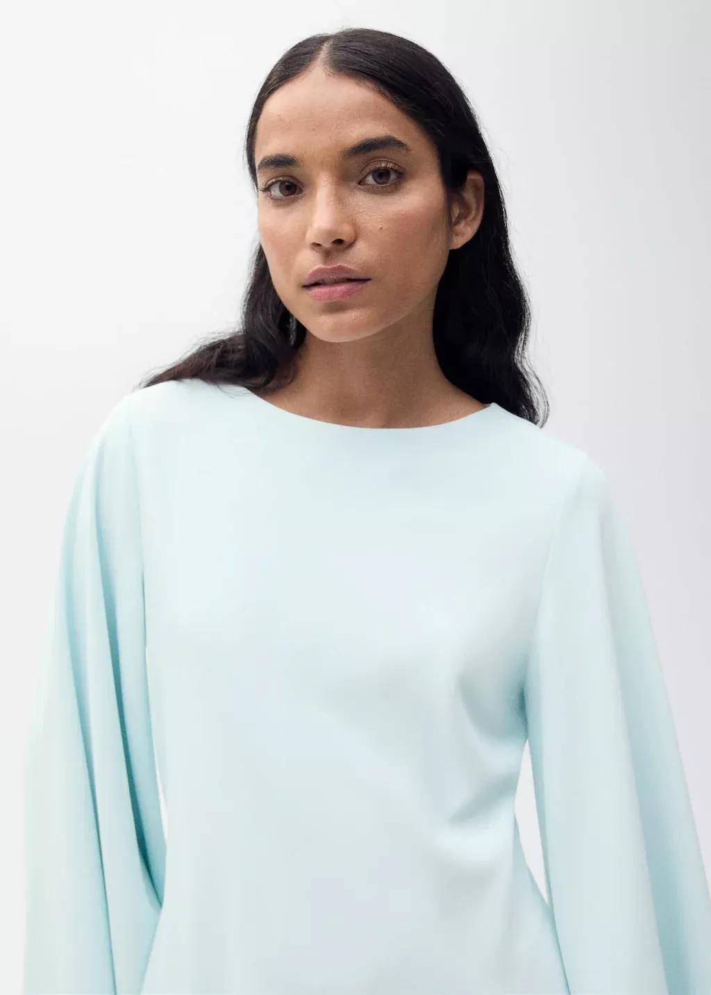 Pastel Blue Kimono Maxi Dress, , large image number 1