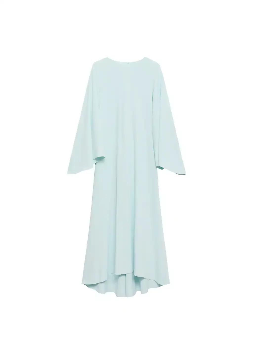 Pastel Blue Kimono Maxi Dress, , large image number 3