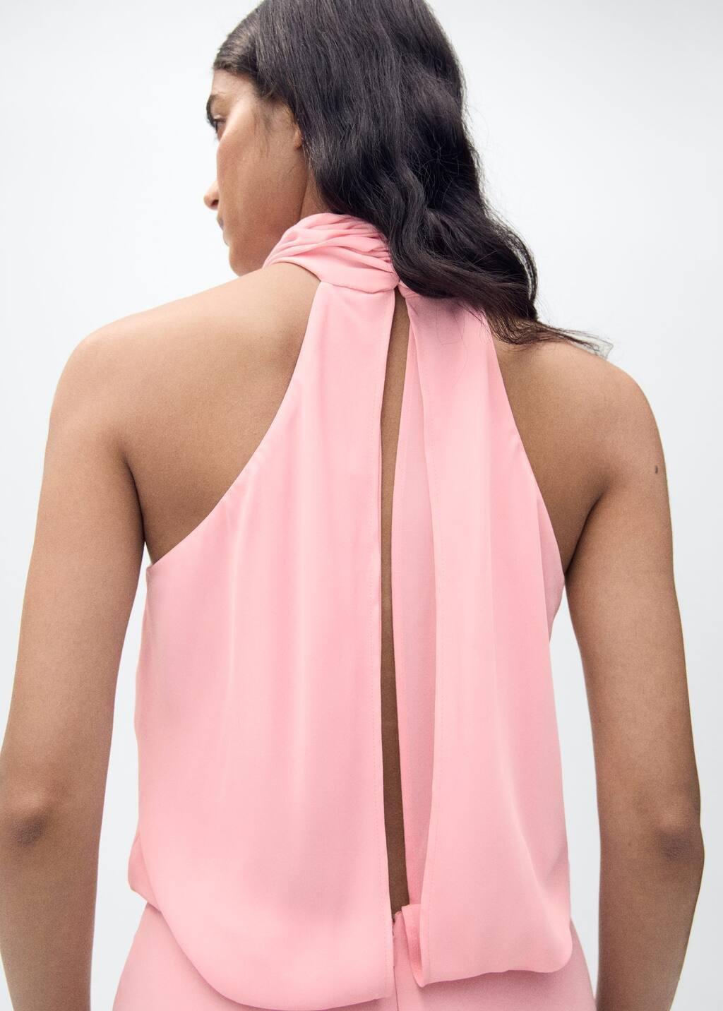 Pink Knot Sheath Maxi Dress, , large image number 2