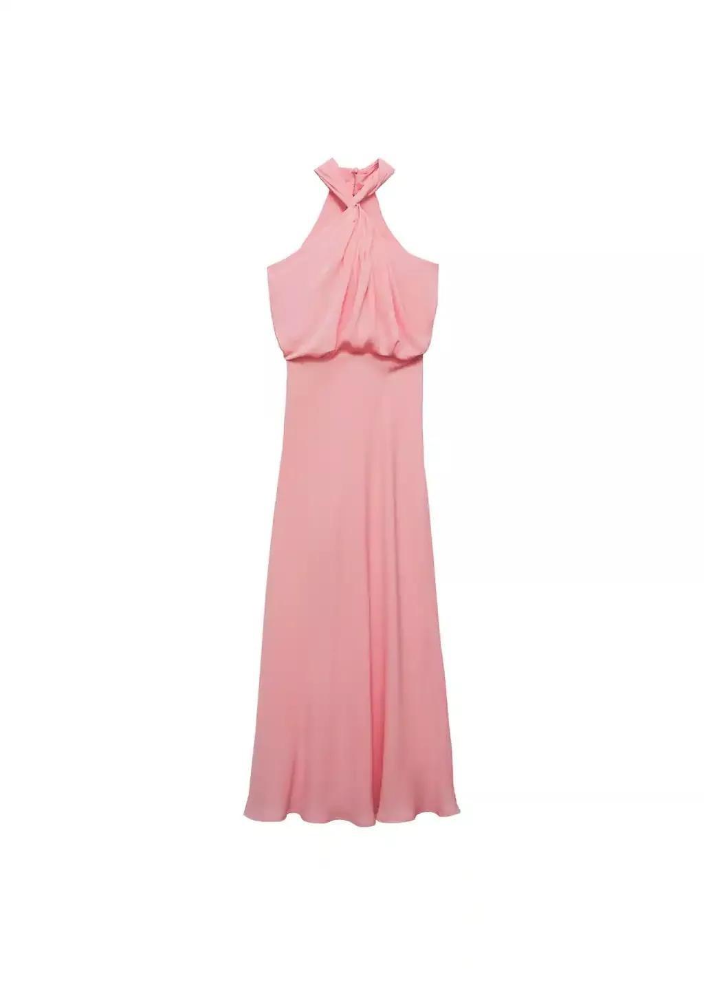 Pink Knot Sheath Maxi Dress, , large image number 3