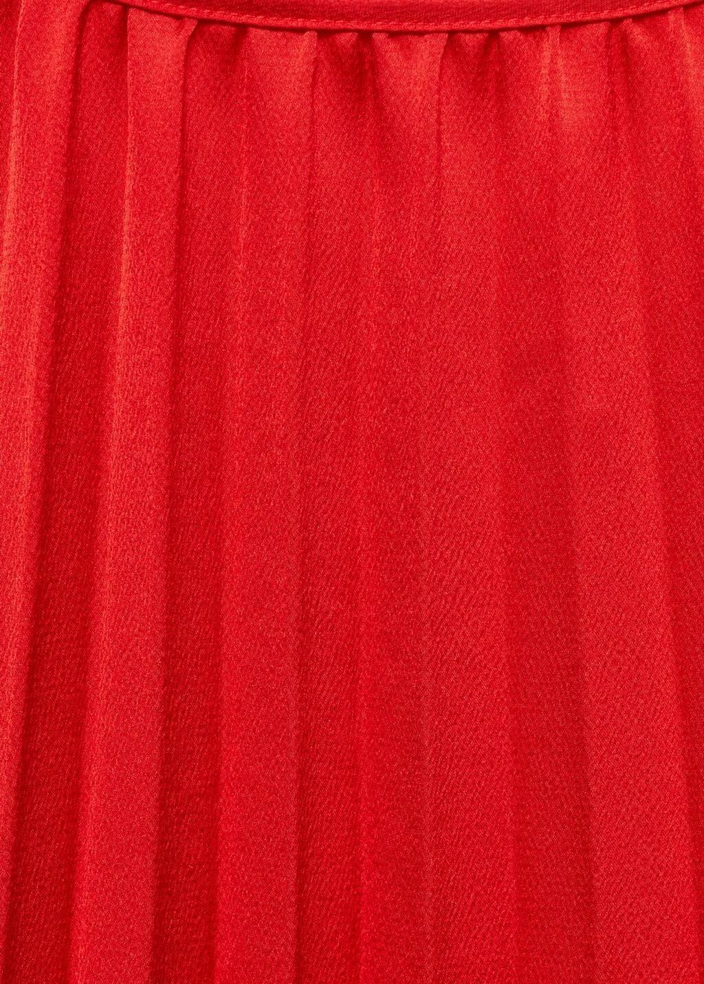 Red  Block Pleated Maxi Dress, , large image number 2