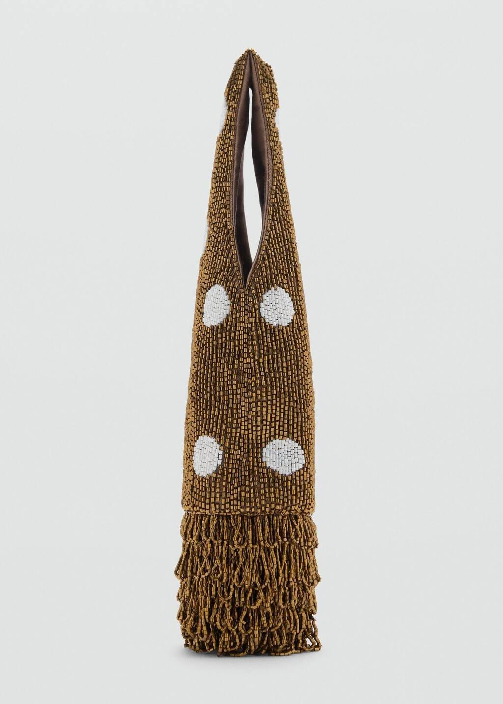 Orange Rhinestone-Embroidered Handbag, Rust - Copper, large image number 1