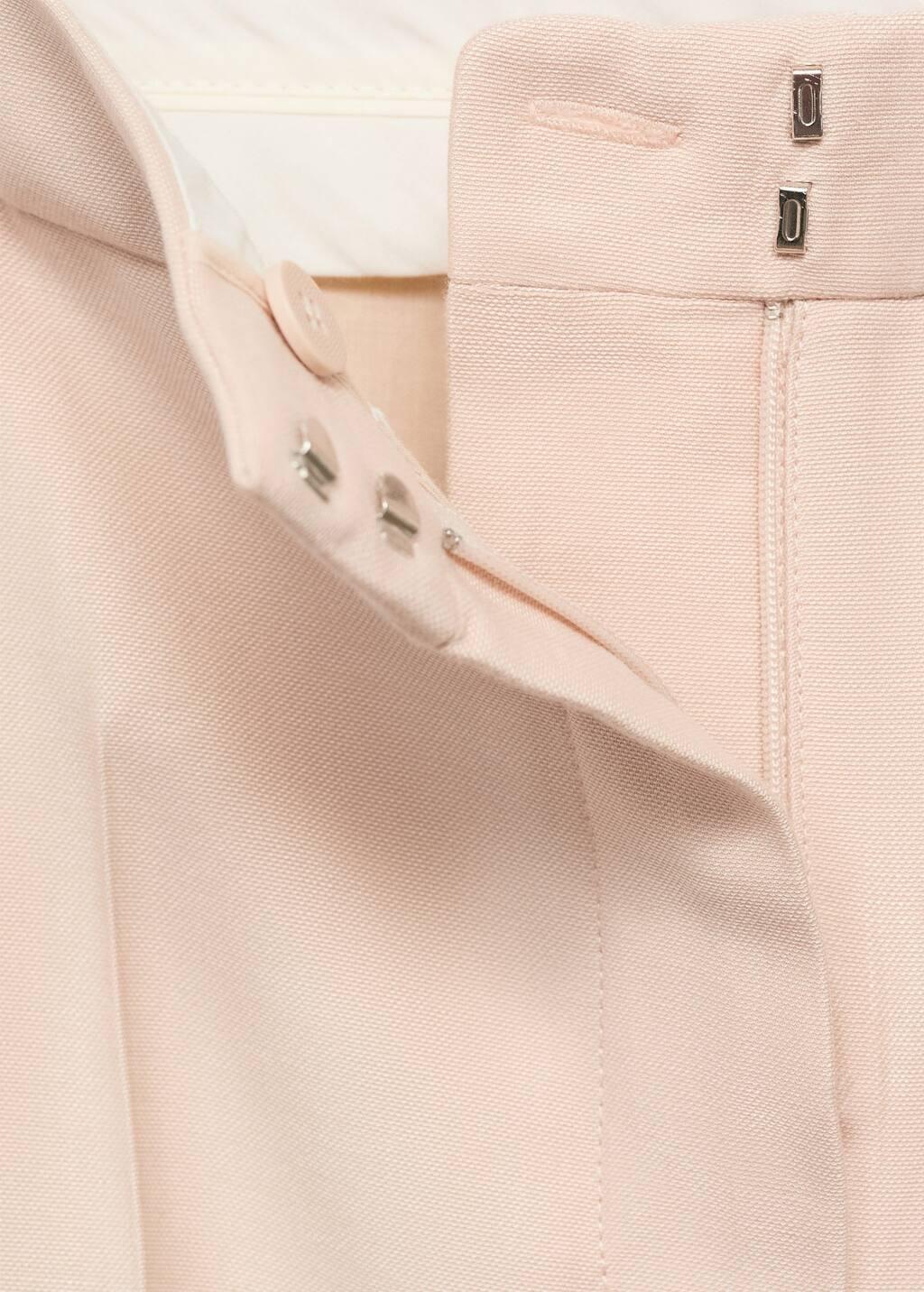 Pink Lt Pastel Straight Suit Trousers, , large image number 4