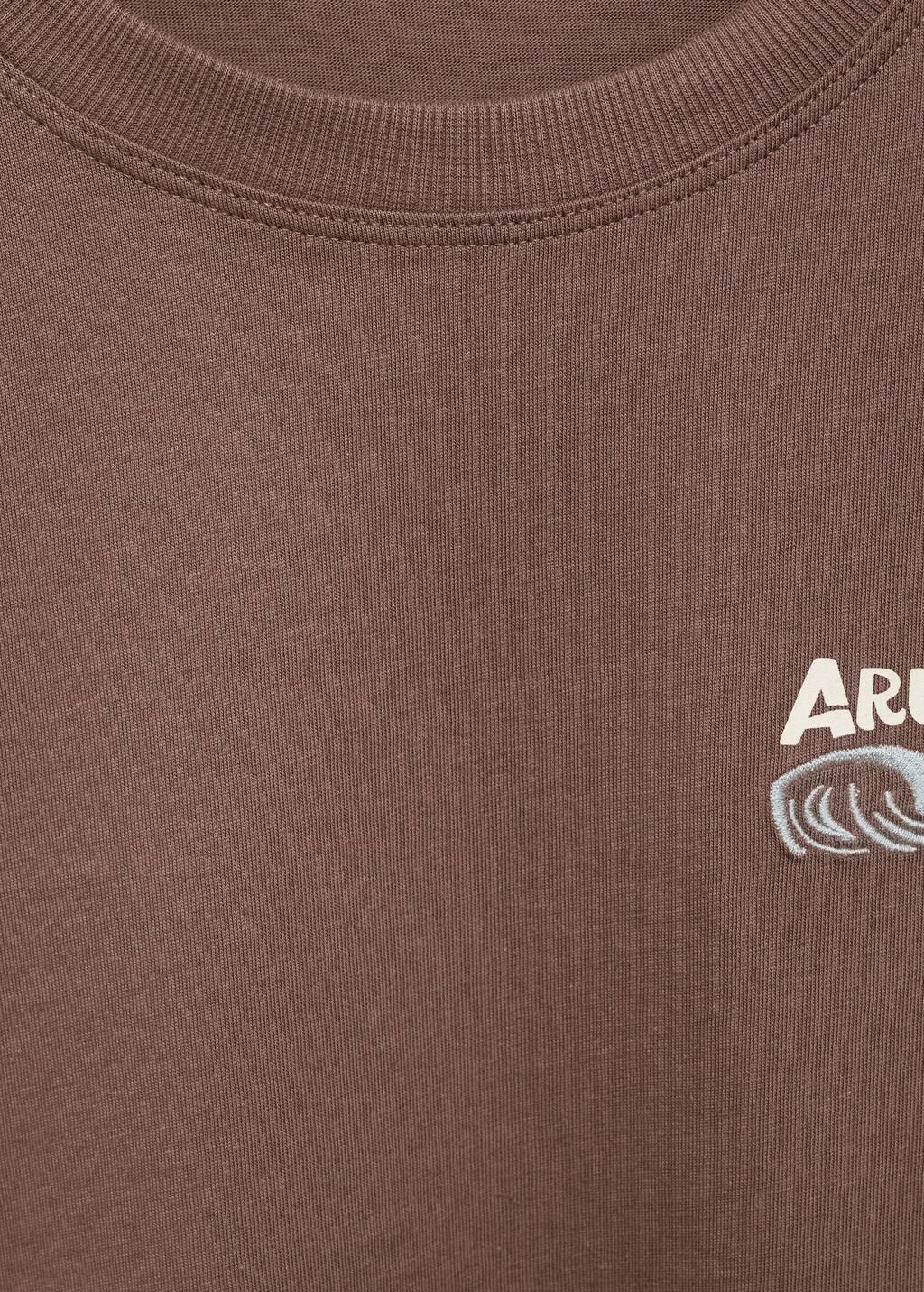 Brown Palm Print T-Shirt, Kids Boy, , large image number 2