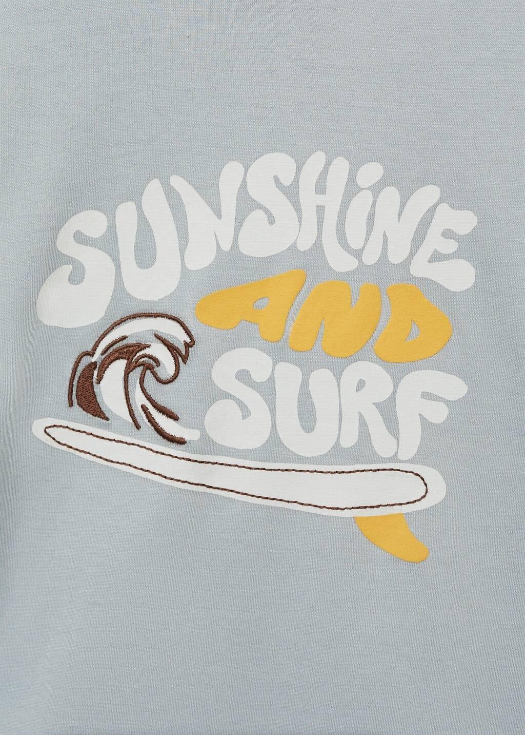Grey Lt Pastel Printed Cotton-Blend T-Shirt, Kids Boy, , large image number 4