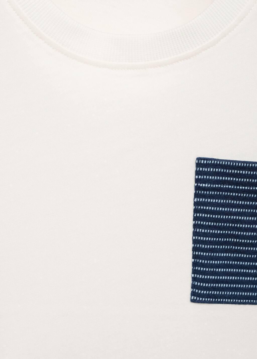 White Patch Cotton T-Shirt, Baby Boy, , large image number 3