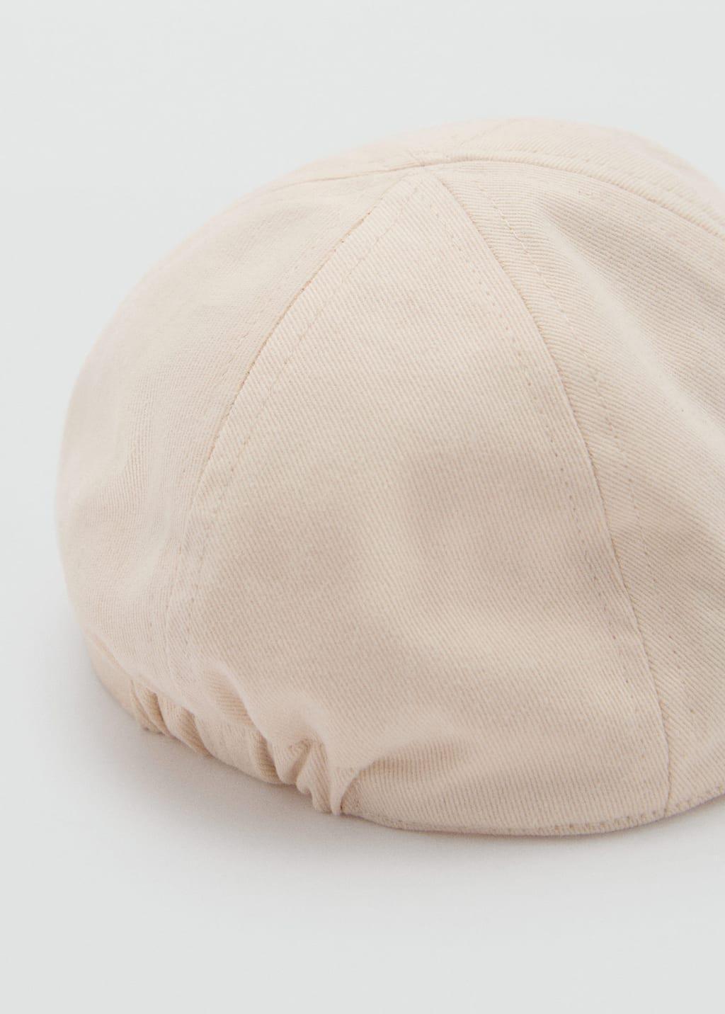 Brown Lt Pastel Embroidered Detail Cap, Baby Boy, , large image number 2