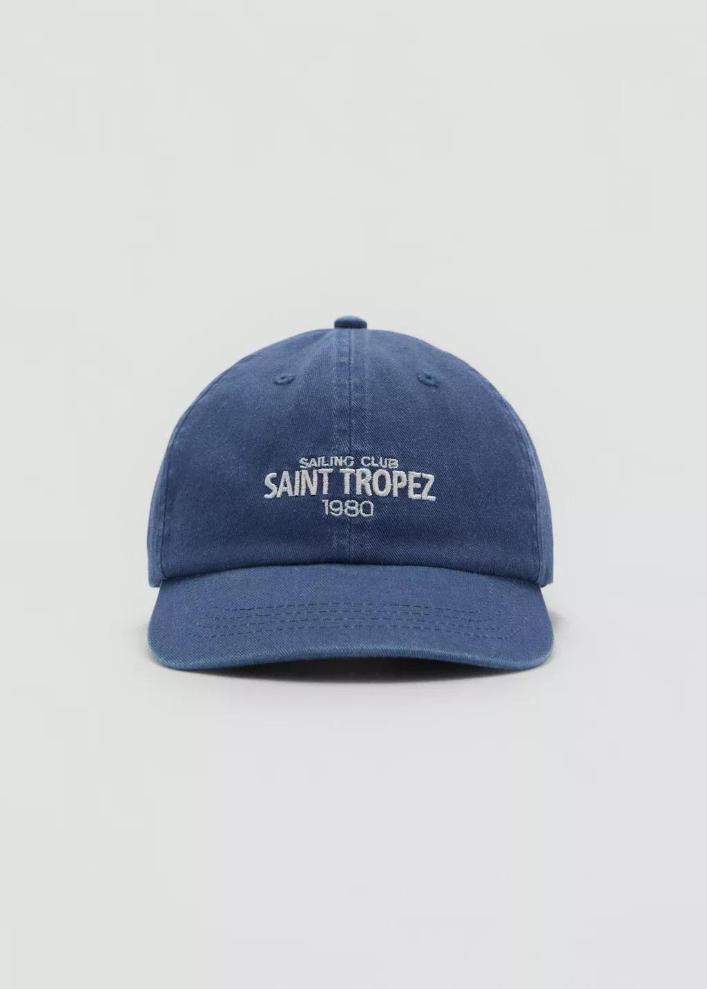 NAVY Denim cap with visor, Kids Boy, , large image number 0
