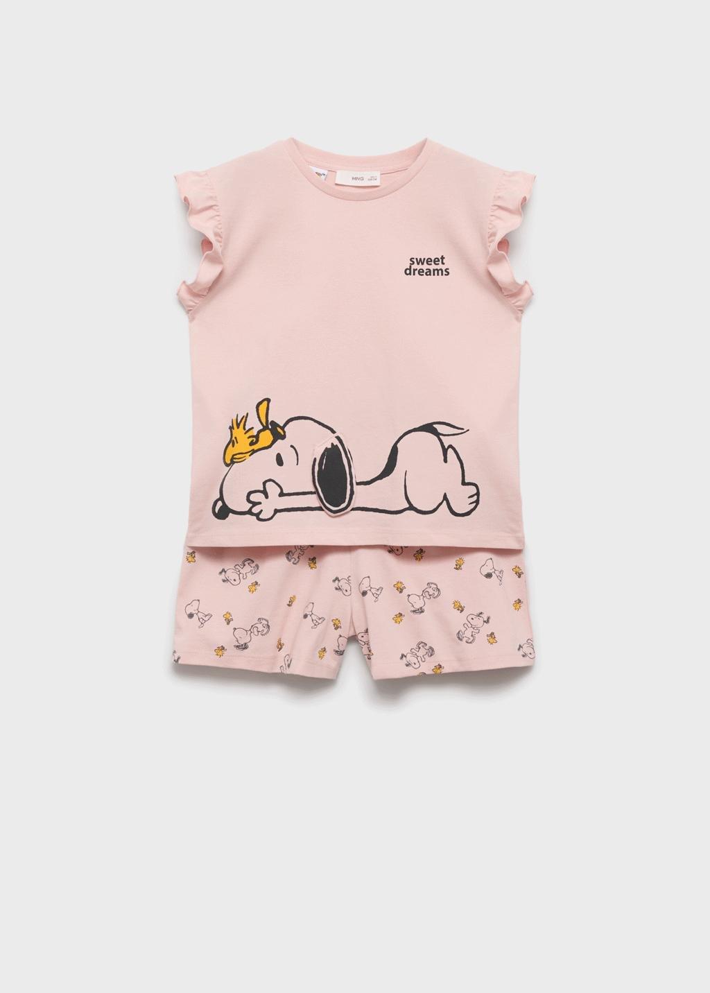 Pink Cotton Pyjama Shorts Pack, Kids Girl, , large image number 1