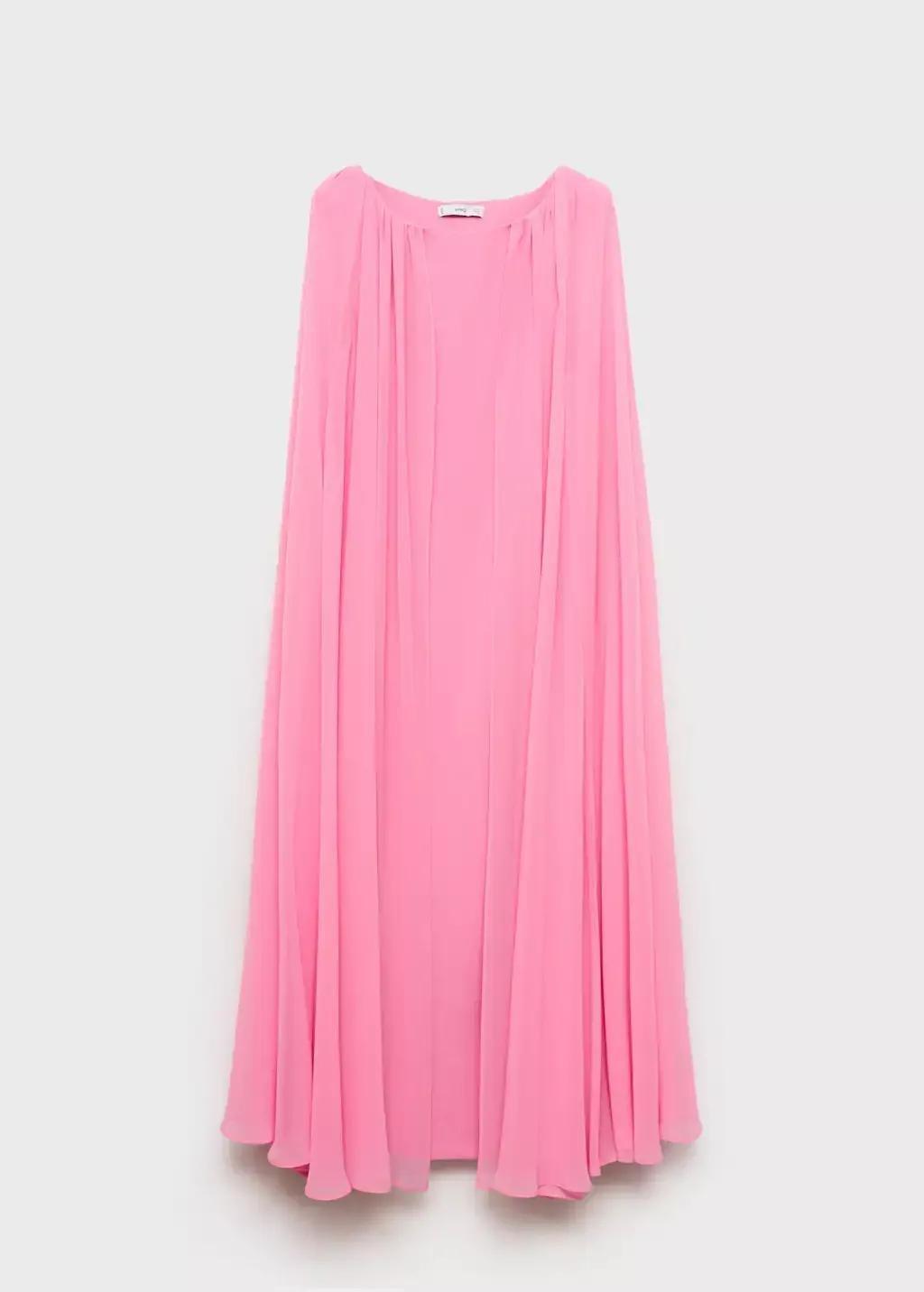 Pink Plain Shift Formal Maxi, , large image number 4