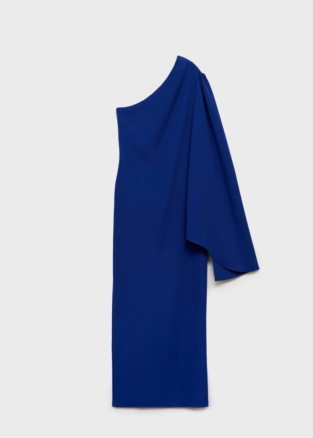 Blue Asymmetric Formal Maxi Dress, , large image number 3