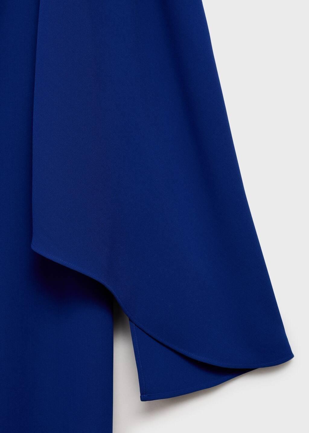 Blue Asymmetric Formal Maxi Dress, , large image number 4