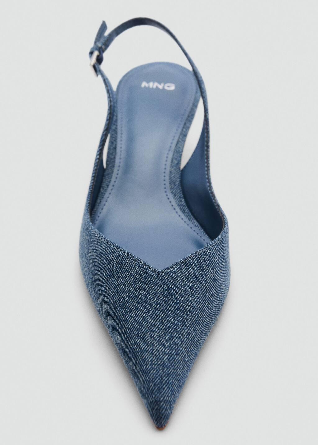Blue High-Heeled Denim Shoes, , large image number 1