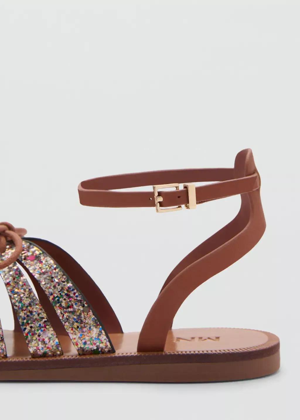 Purple Lt Pastel Strap Cord Sandals, Kids Girl, , large image number 1
