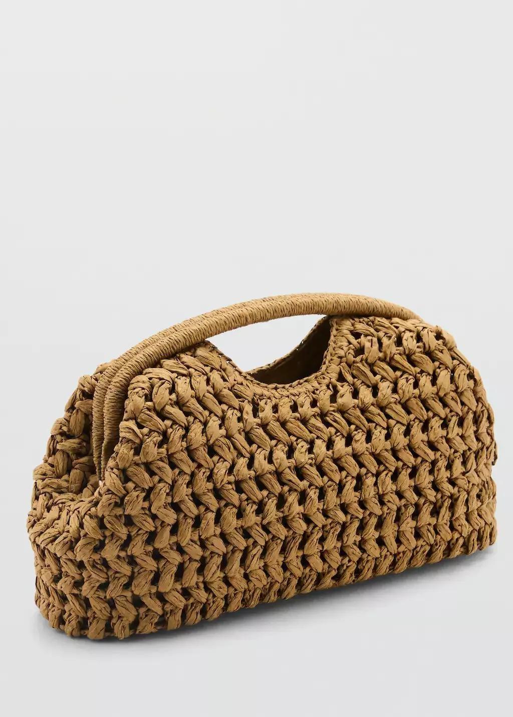 Green Natural Fiber Clutch Bag, 0201_36, large image number 0