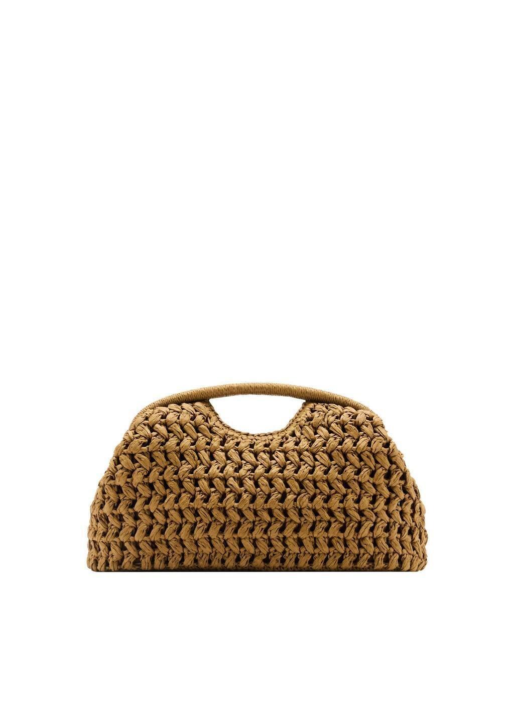 Green Natural Fiber Clutch Bag, 0201_36, large image number 3