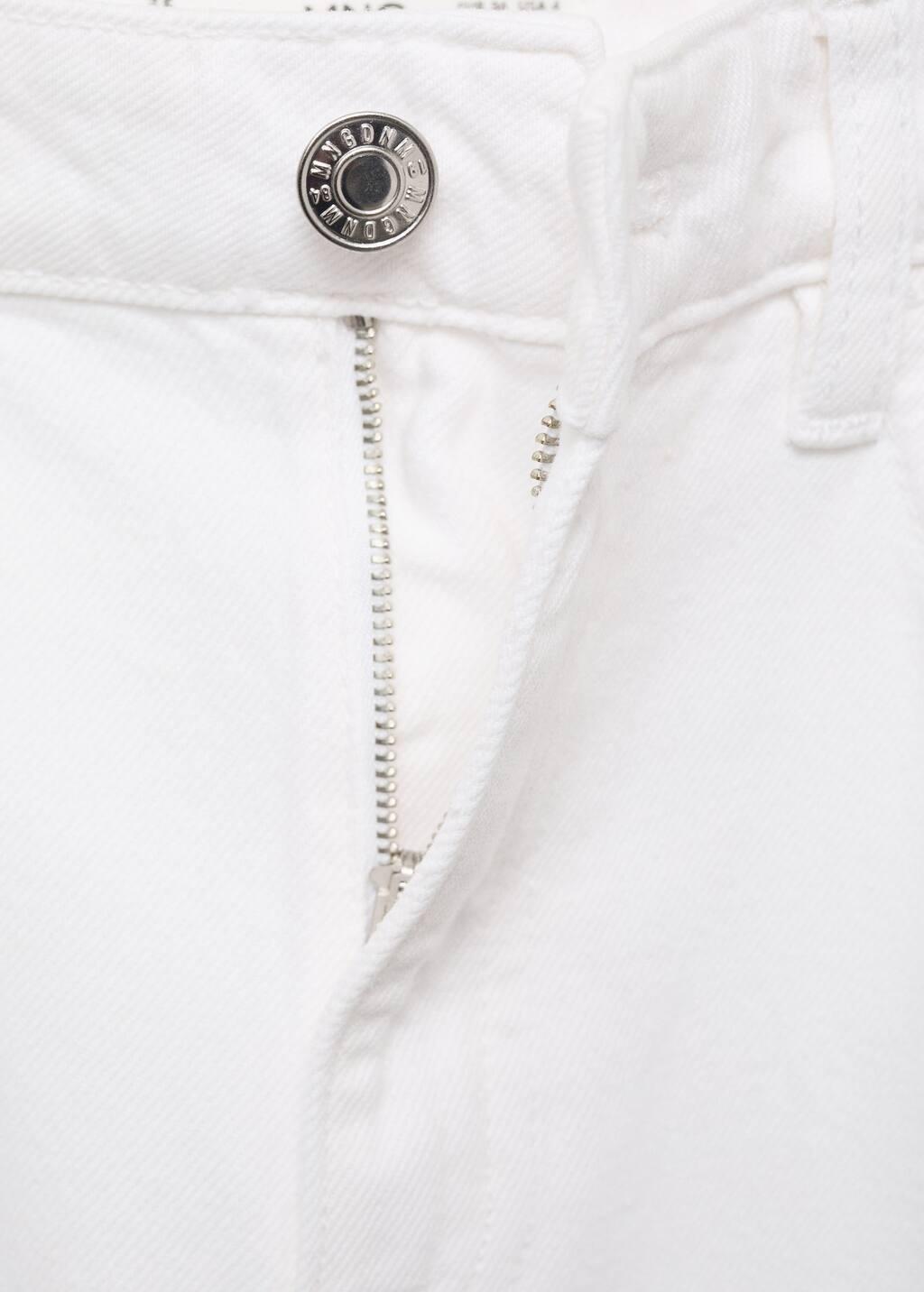 White Danila Wideleg High-Rise Jeans, , large image number 4