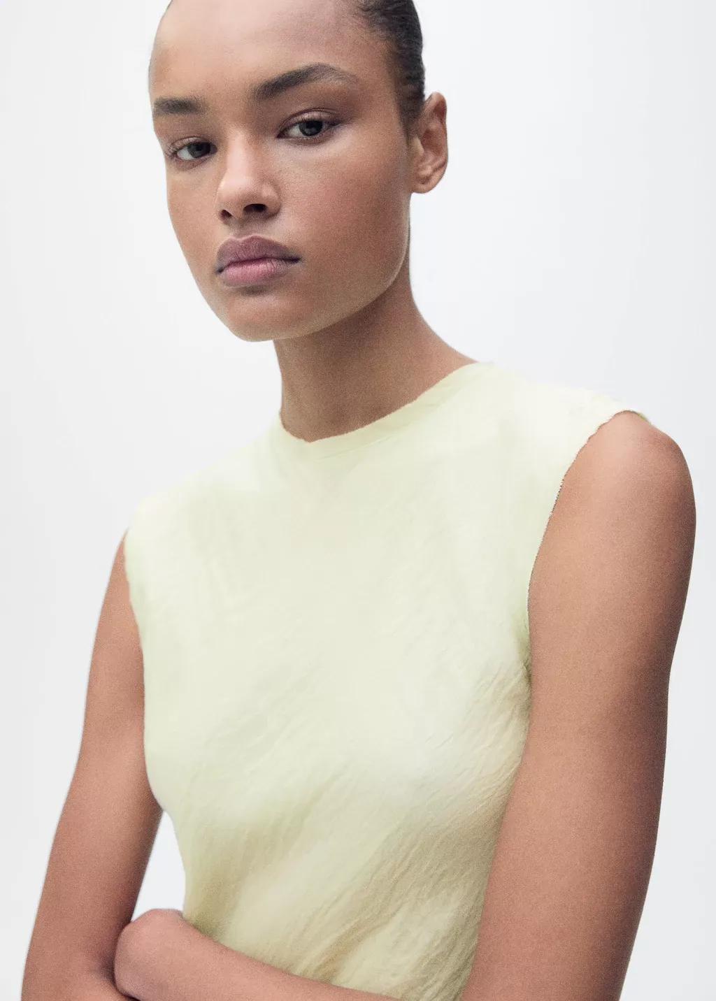 Green Midi-Dress With Creased Effect, , large image number 1