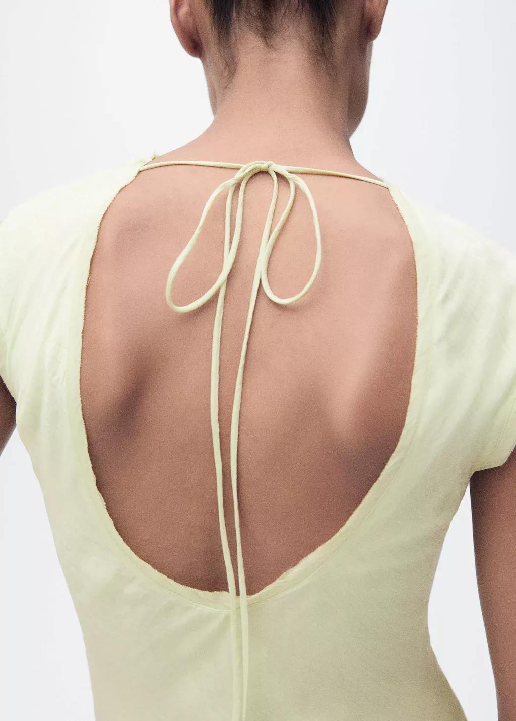 Green Midi-Dress With Creased Effect, , large image number 4