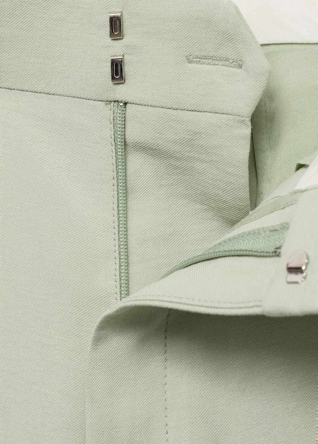 Green Straight-Fit Suit Trousers, , large image number 2