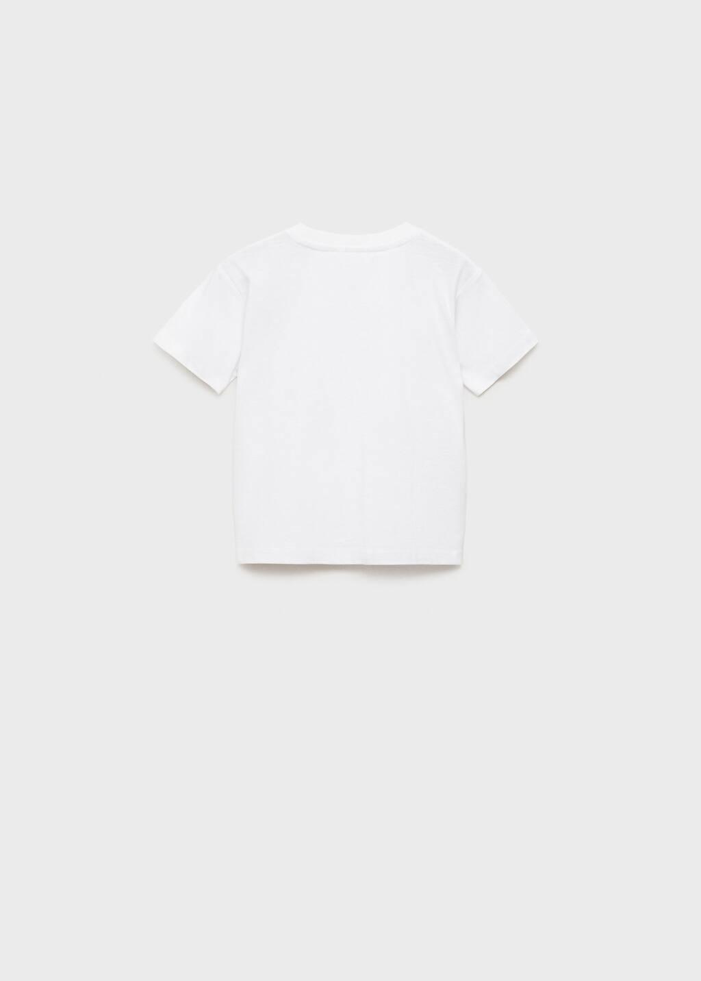 White Short-Sleeved Printed T-Shirt, Baby Boy, , large image number 1