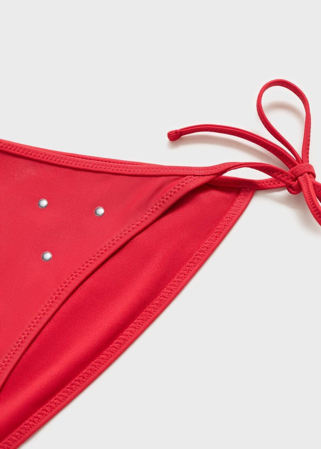 Red Bikini Bottom With Metallic Appliqu�S, , large image number 2