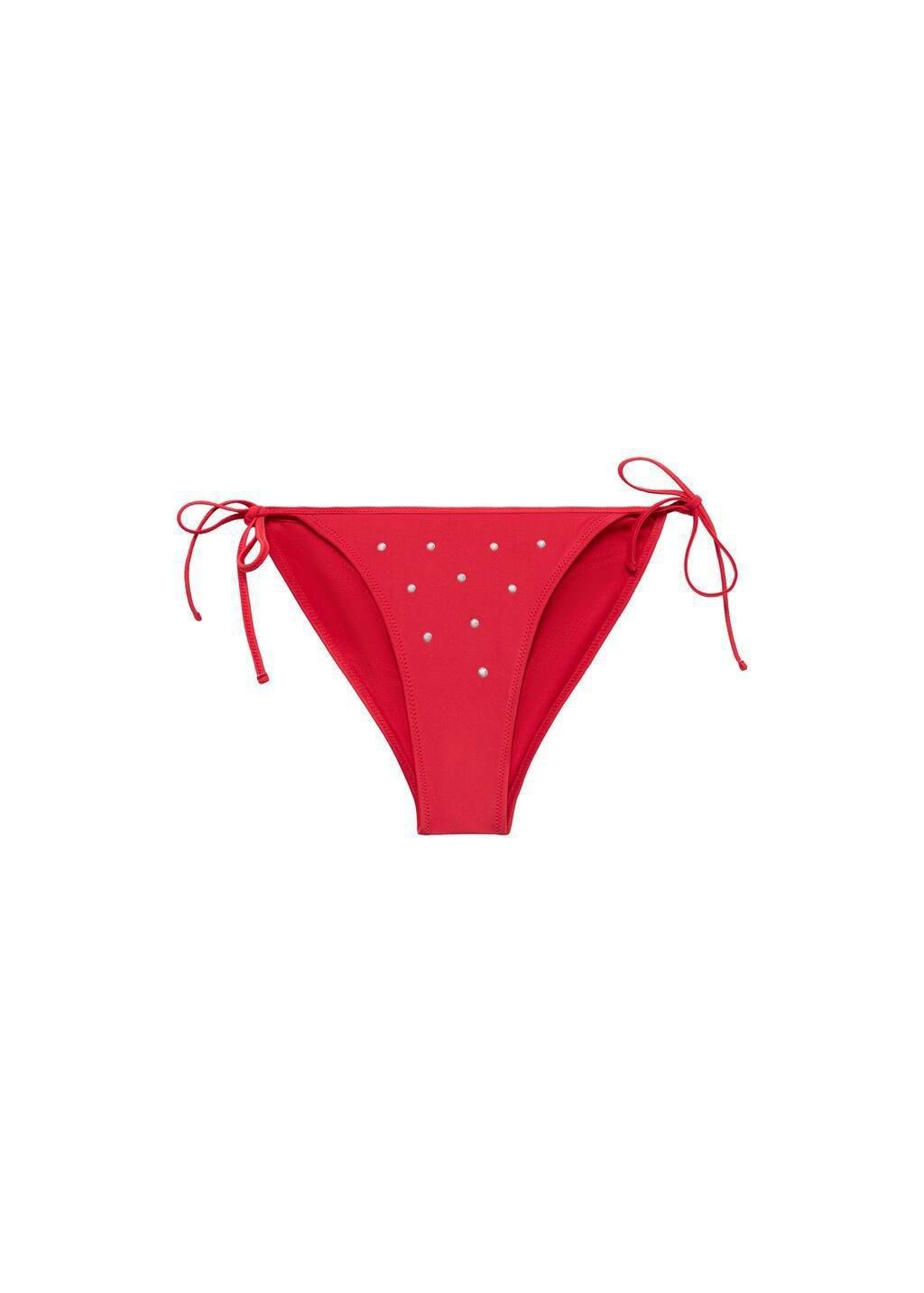 Red Bikini Bottom With Metallic Appliqu�S, , large image number 3