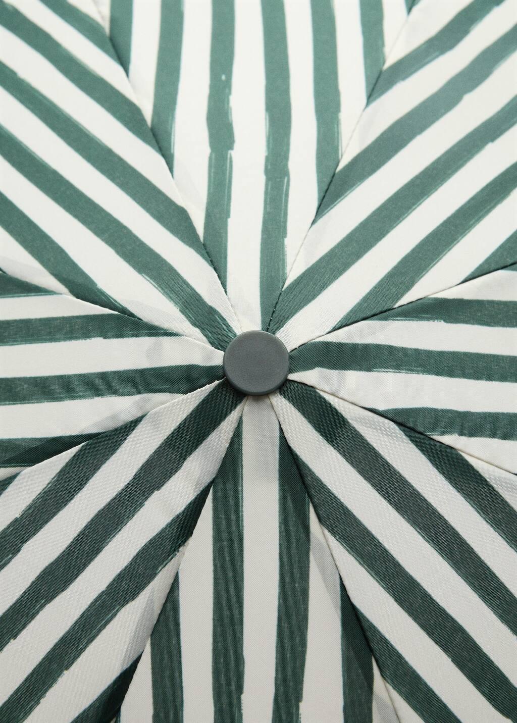 Green Stripe-Printed Umbrella, Green, large image number 1