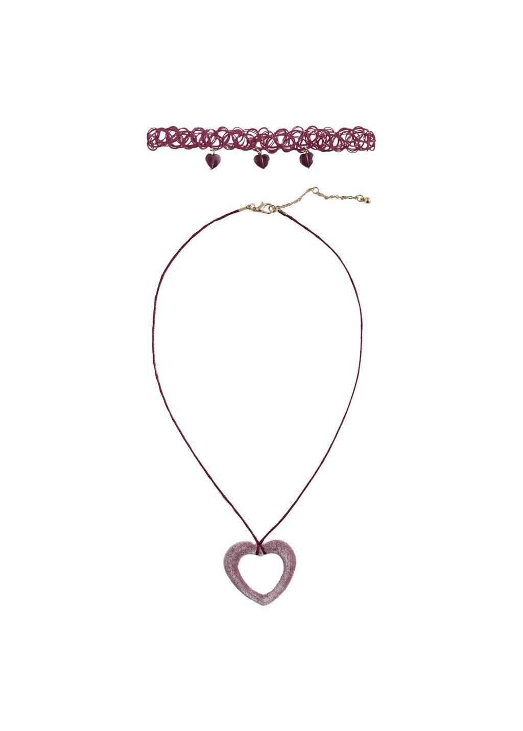 Pink Lt-Pastel Set 2 Combined Necklaces, Kids Girl, Light-Pastel Pink, large image number 1
