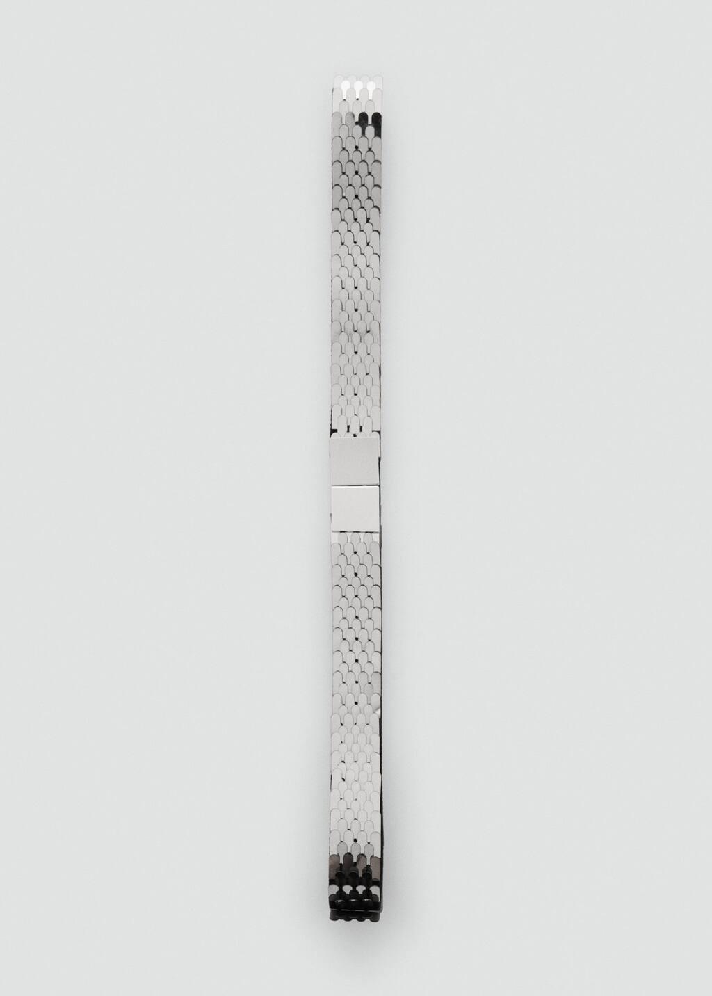 Silver Skinny Metal Belt, , large image number 3
