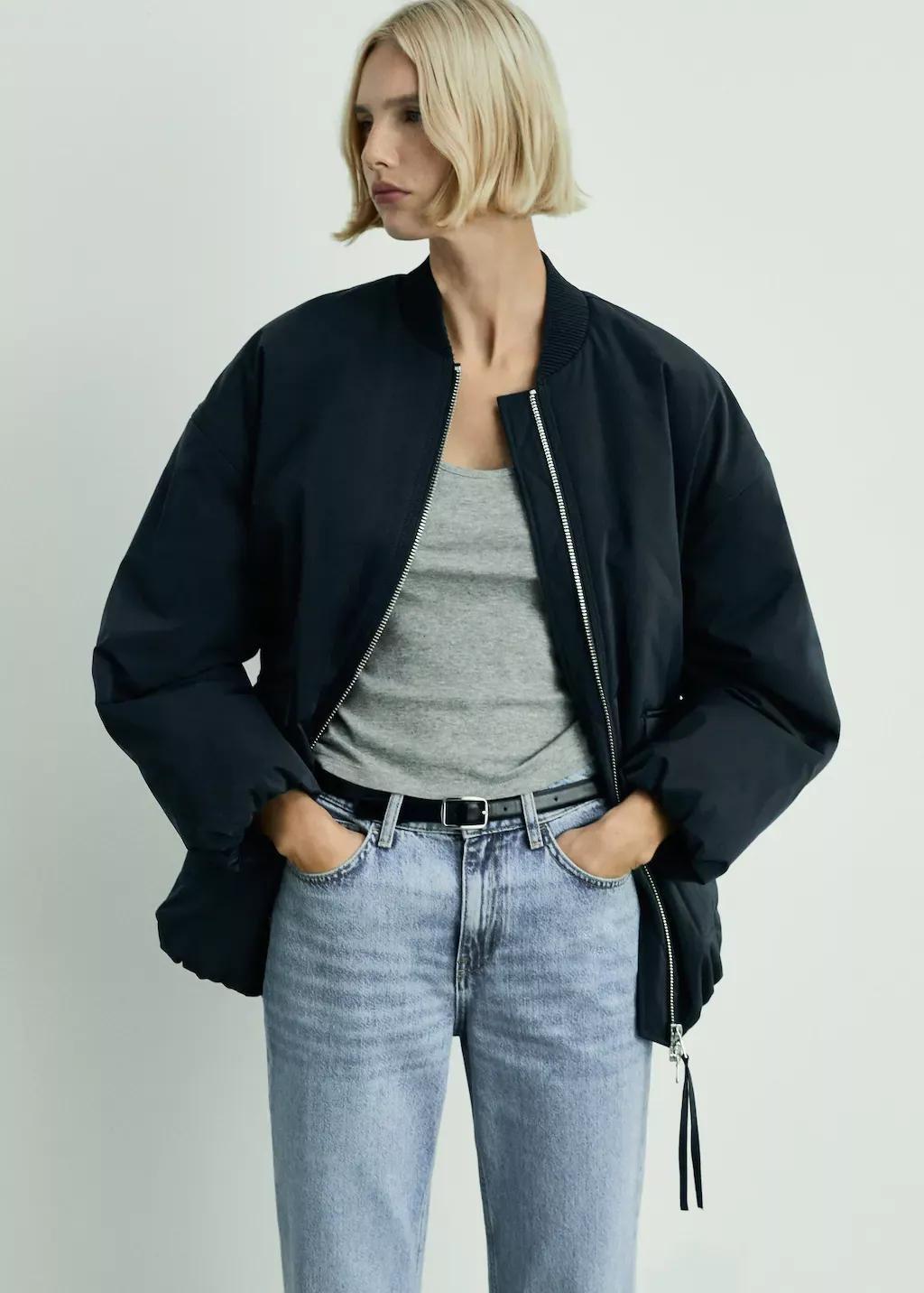 Blue Straight Jeans Matilda With Medium Waist, , large image number 1
