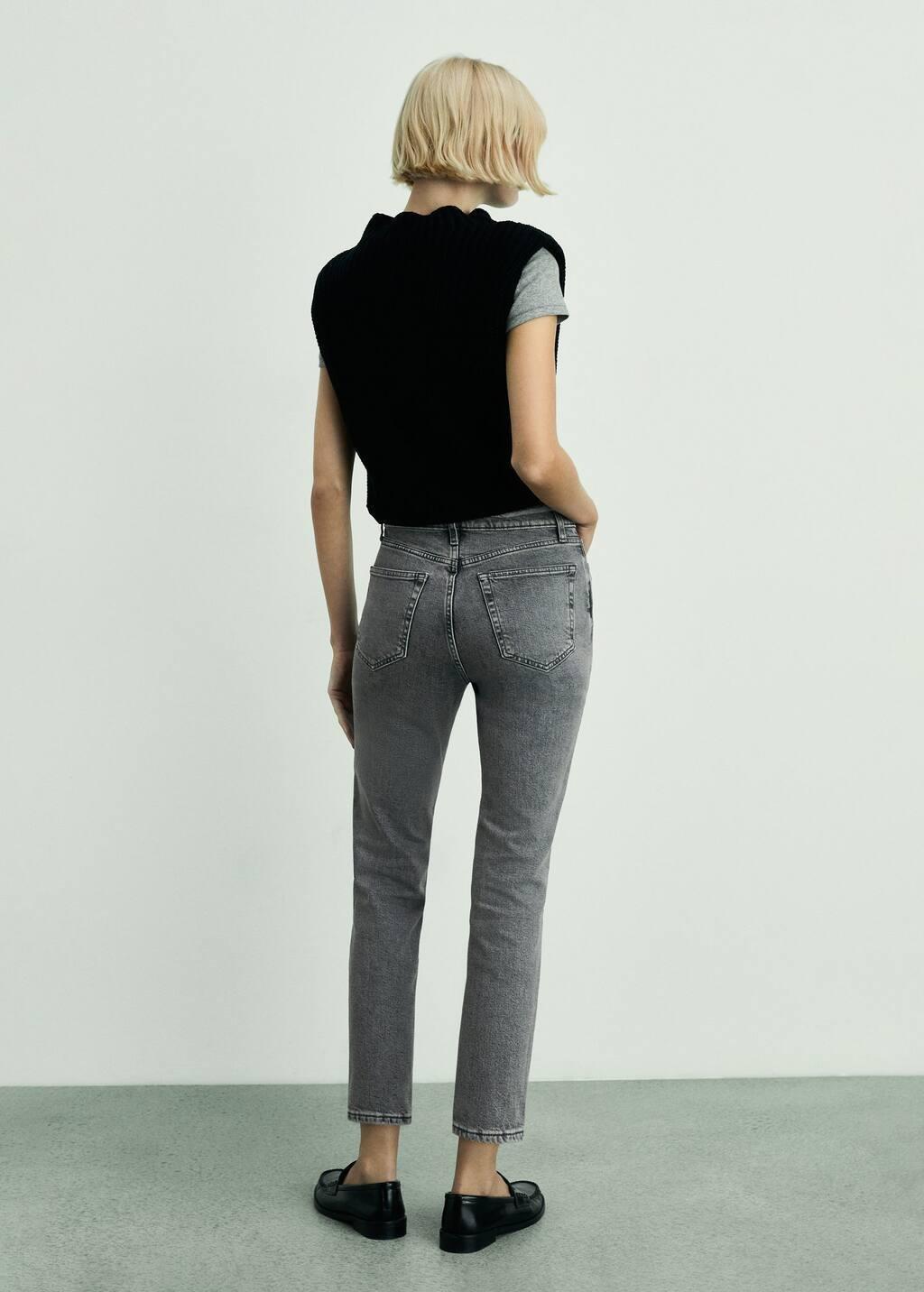 Grey Slim Jeans In Cropped Length Claudia, , large image number 7
