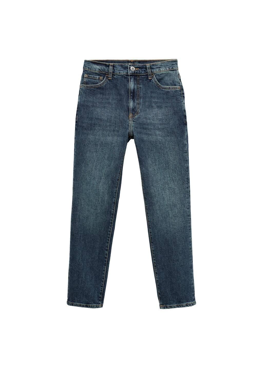 Blue Claudia Slim-Fit Cropped Jeans, , large image number 2