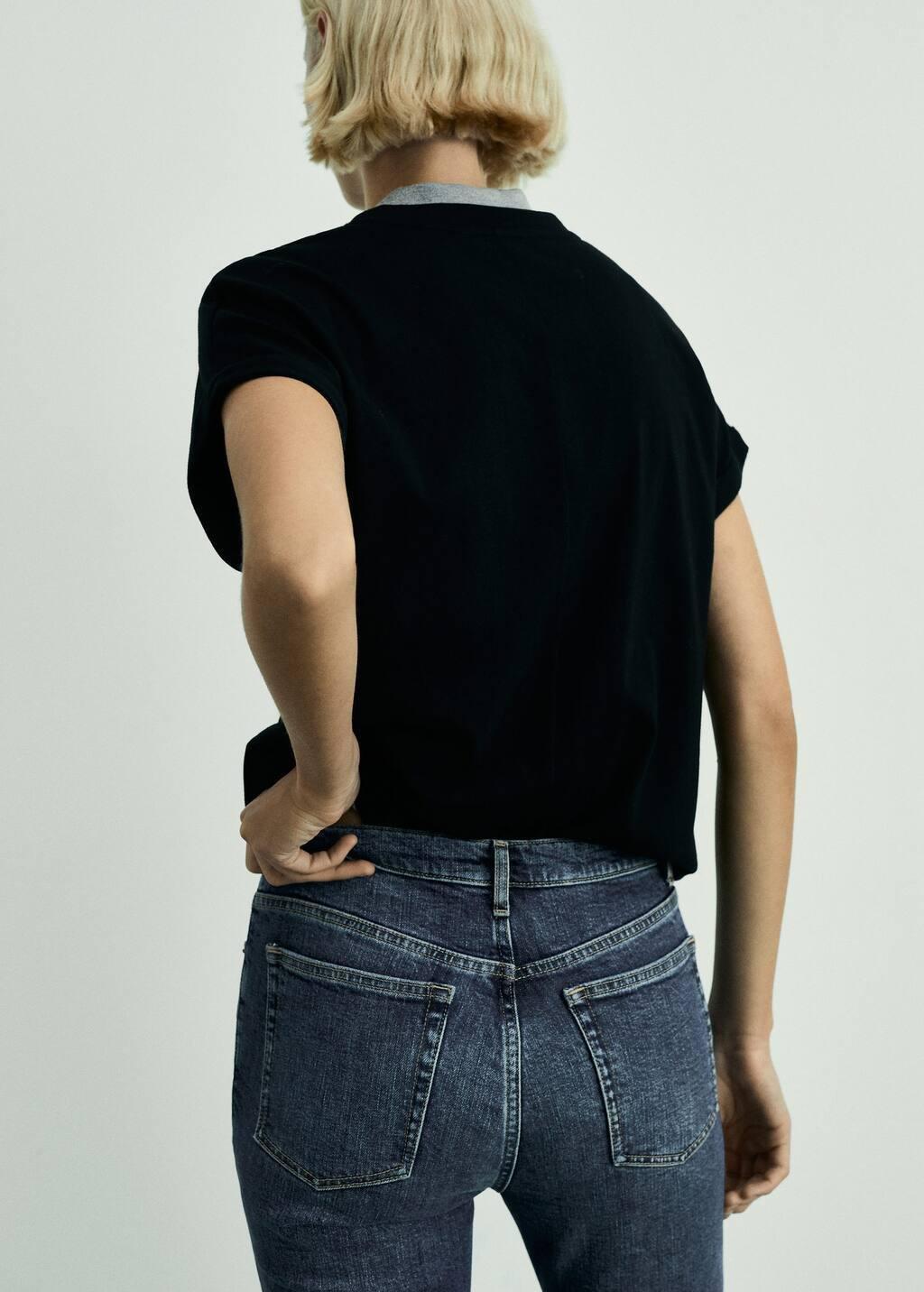 Blue Claudia Slim-Fit Cropped Jeans, , large image number 4