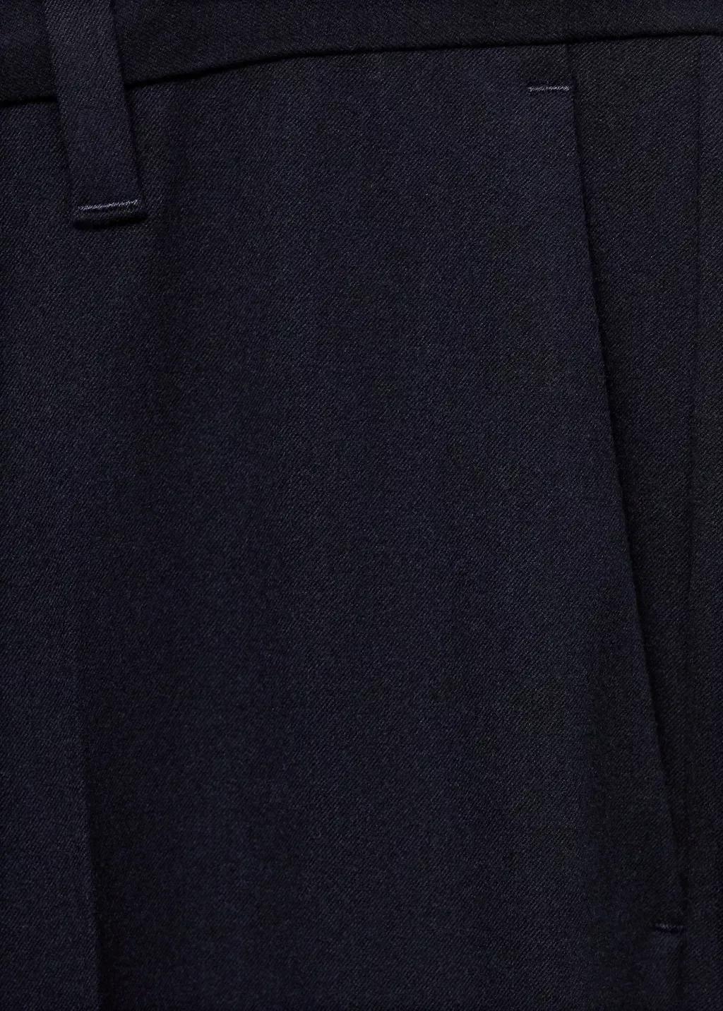 Navy Slim Fit Cotton Pants, , large image number 6