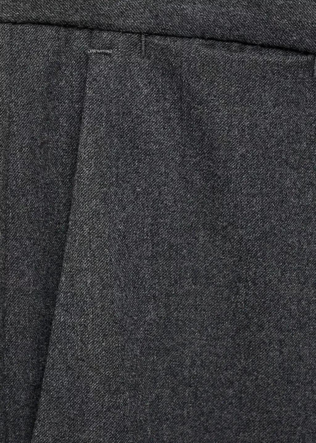 Grey Slim Fit Cotton Pants, , large image number 7
