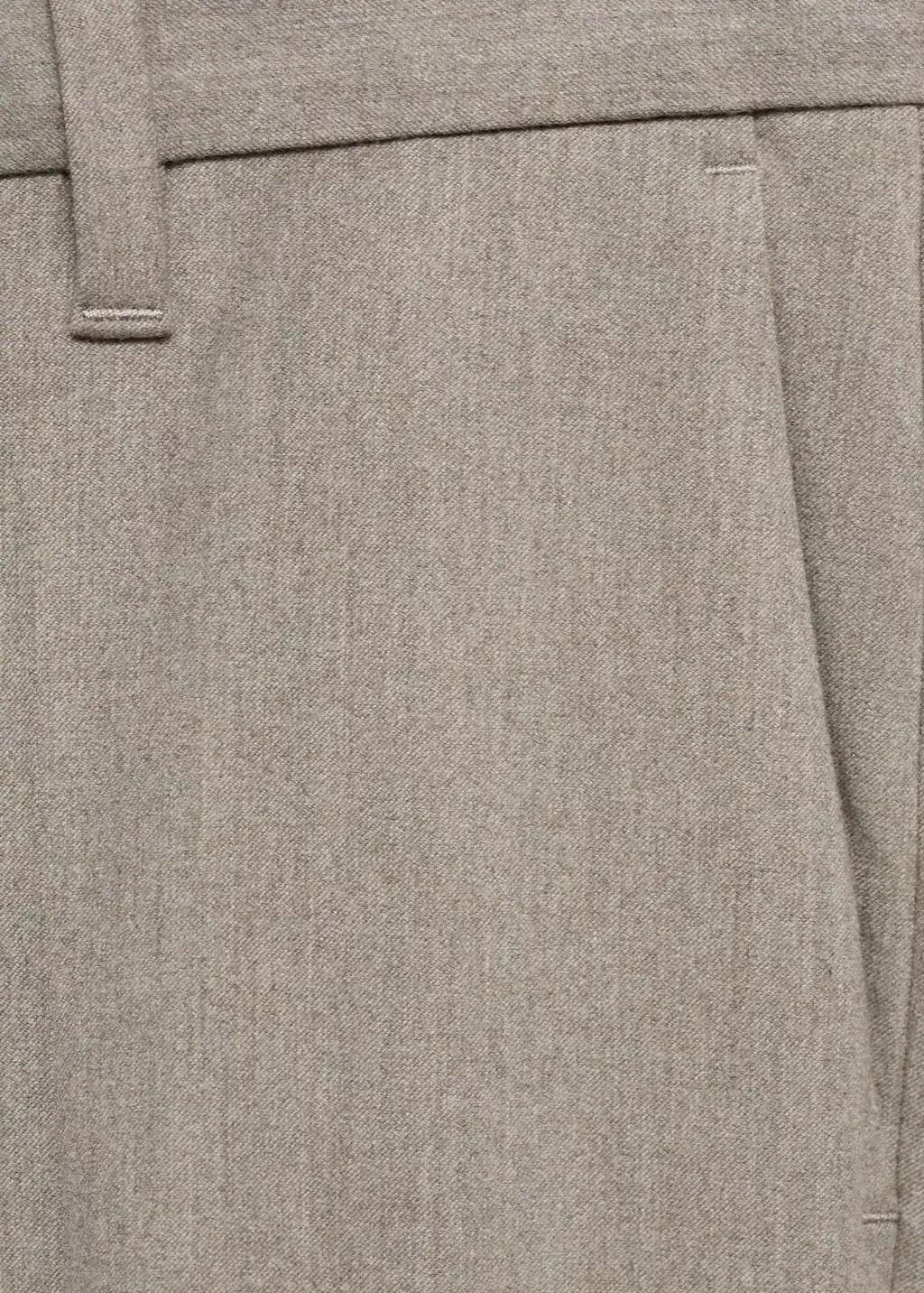Grey Slim Fit Cotton Pants, , large image number 6